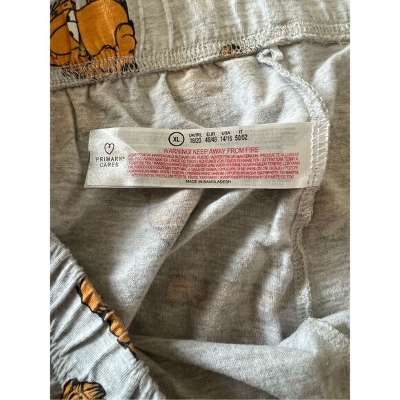 OFFICIAL Garfield Pajama Pants Sleep/Lounge Gray Primark XL Women 14/16 - Picture 4 of 5
